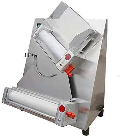 THREMA Automatic Pizza Dough Roller, Max 12 Inch Electric Pizza Maker, 370W Pizza Making Machine with No-Slip Suction Base, Suitable for Noodle Pizza Bread and Pasta Maker Equipment
