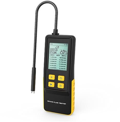 BELEY Tester del Liquido dei Freni per Auto, con Schermo LCD Retroilluminato e Analizzatore di umidità dell'olio con Sonda ad Alta Precisione per Il Rilevatore di Liquido dei Freni DOT3 DOT4 DOT5.1