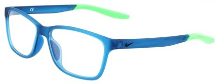 NIKE Brille Größe 52 mm Matte Brigade Blau, Eye SIZE: 52 BRIDGE: 14 Horizontal MEASUREMENT: 52 03 Vertical MEASUREMENT: 35 28