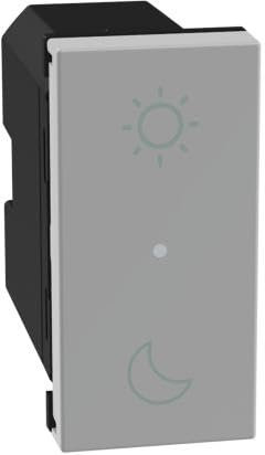 BTICINO Scenario Giorno/Notte MatixGO JG4574CWI, Comando Centralizzato per Luci, Tapparelle e Prese Smart, Interruttore WiFi con Batteria, da Incasso, Controllo da Remoto, Automazioni, Smart Home