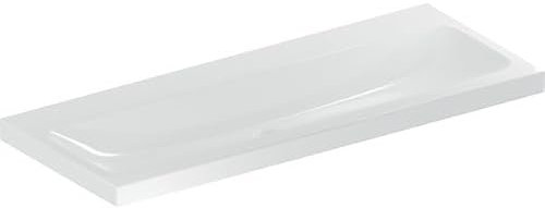 Geberit iCon Light lavabo, 120 cm x 48 cm, sin agujero para grifo, sin rebosadero,501837, Color: Blanco