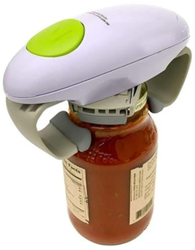 Ouvre-boîte électrique à bord lisse pratique et automatique pour la maison, la cuisine, fonctionne avec des piles