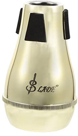 DRESSOOS Posaunendämpfer Übungsdämpfer Posaunendämpfer Aus Kunststoff Abs Gold Geräuschreduzierung Für Das Posaunenspiel