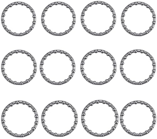 lohill 12 Stück Fahrrad kugellager, Fahrrad Kugellager Steuersatz, Kugelring Vorderrad Käfigkugellager 40mm, Fahrrad Tretlager Schwenkkugel Bearings kugellager Fahrrad BMX Bike Accessories
