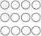 lohill 12 Stück Fahrrad kugellager, Fahrrad Kugellager Steuersatz, Kugelring Vorderrad Käfigkugellager 40mm, Fahrrad Tretlager Schwenkkugel Bearings kugellager Fahrrad BMX Bike Accessories