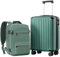 COOLIFE Cabin Suitcase 55X40X20cm and Cabin Backpack 20L(40X25X20cm) Set for EasyJet Airlines Carry on Hand Cabin Luggage Travel Bag Hard Shell Suitcase with TSA Lock