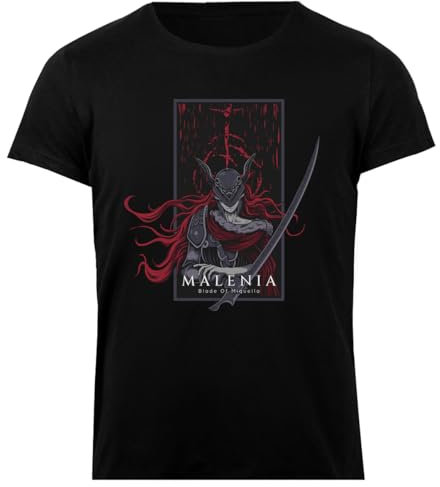 Malenia Blade of Miquella Basic-T-Shirt Für Damen Aus Baumwolle In Schwarz