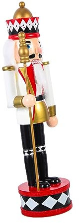 ABOOFAN 2 Pièces Casse-Noix à Debout Ornement D'intérieur Casse-Noix du Père Noël Casse-Noix De Noël en Table De Noël Statue De Casse-Noisette De Noël Décor Bleu Bois