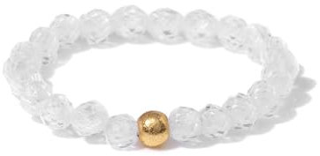 APMGONT Elastischer Naturstein Ring, Perlen Elastische Ring, Elastischer Ringe Bunt, Naturstein Stretch Rings, Kristall Perlenring, Edelstein Perle Stapelbar Ringe für Damen Mädchen (D)