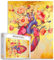 Tucocoo 1000-Teile Puzzle 'Menschliche Anatomie Herz' - Vintage Blume Herz, Bright Artwork - Familie Puzzle-Spiel