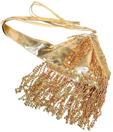 SOIMISS Glänzender Quastenrock Mit Pailletten-top Funkelndem Tube- Für Damen Meerjungfrauen-kostüm Performance-Outfit Für Halloween-Party