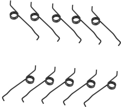 Toyvian 10pcs Stainless Steel Small Torsion Springs for Recorder Button Replacement with Excellent Elasticity and Easy Operation Suitable for Cassette Recorder Repair
