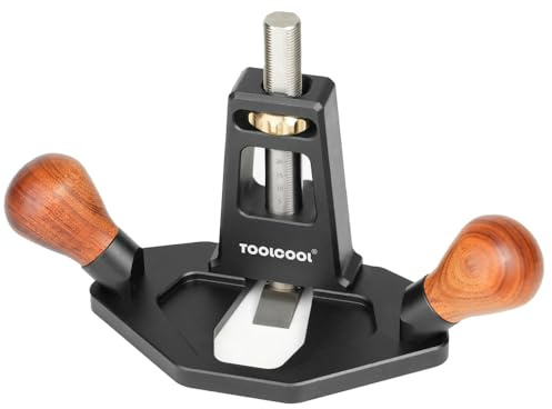 TOOLCOOL Router Plane Handheld Woodworking Tool Simple and Effective Plow Plane for Tuning Joinery Cutting Grooves Mortise (Wood Grip)