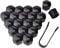 GOLOVENLD 20 Stück LugCap Radmuttern 17 mm Auto-Radmutterkappen für Abdeckkappen Anti-Rost-Schraube Autoreifenmutter