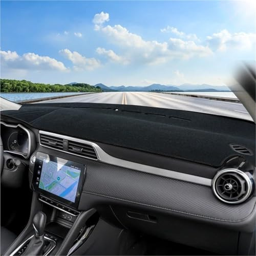 Dash Cover Mat para MG para ZS EZS EV 2017 2018-2024 Cubierta para Tablero Automóvil Tapete para Tablero Parasol Almohadilla Antideslizante Accesorios(A Red Side LHD)