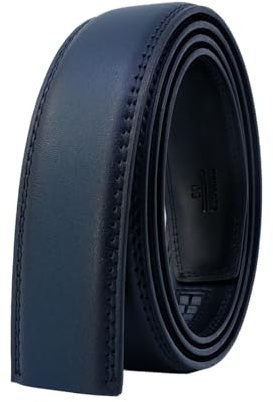 COTIDI Ceinture homme en cuir automatique à cliquet sans trous 35 mm de large sans boucle