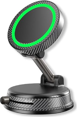 JUZELY Car Wireless Charger for VW Golf 5/Golf 6/Golf 7/Golf 8 (2003-2024 2025+), Fast Charging Wireless Phone Holder for Car 360° Rotating Magnetic Wireless Car mount Charger,A-Black