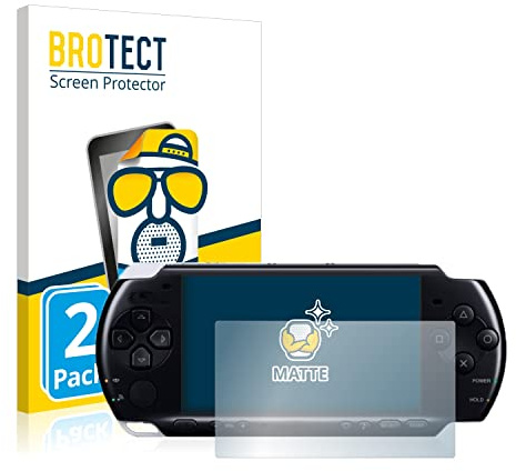 BROTECT Schutzfolie für Sony PSP 3004 | 2 Stück Entspiegelnder Displayschutz Made in Germany Matte Displayschutz-Folie Anti-Reflex Anti-Fingerprint Einfache Montage