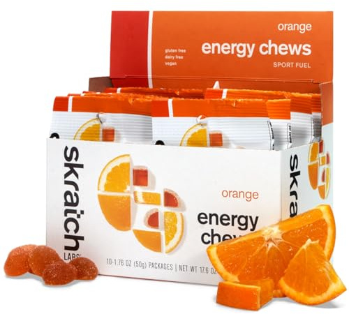 Skratch Labs | Sport Energy Chews, Orange (1.8 Ounce - Pack of 10)