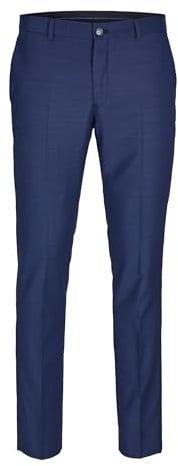 JACK & JONES Men's Jprsolaris Trouser Noos Suit Trousers, Blue (Medieval Blue Medieval Blue), 24