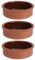 Lot de 3 plats à tapas en terre cuite de 12 cm - Passent au four