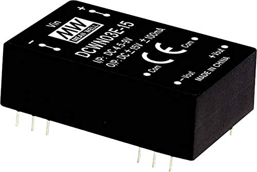 Mean Well DCWN03E-05 DC/DC Converter Module 300mA 3W Number of Outputs: 2 x