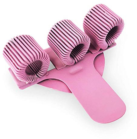 Stifthalter, Metall, dreifach, mit Clipbefestigung, ideal für Ärzte/Krankenschwestern/Piloten, Rosa