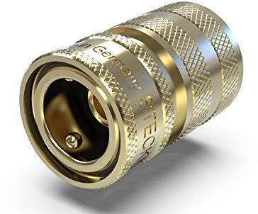ABA Beul 65005.006.2 Wasser-Ventilsteckkupplung mit Rückflussverhinderer System 3/4, Messing