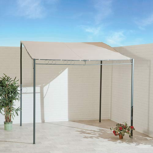 SunTime Modern Steel Wall Mounted Contemporary Gazebo Pergola Marquee (3.5x2.5)
