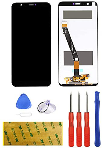Schermo Display Compatibile per Huawei P Smart( Enjoy 7S Fig-LA1 LX1 LX2 LX3 Nero Digitizer Touch Screen Strumenti Riparazione Ricambio Sostituzione Utensili Nastro A.d.e.s.i.v.o - Senza Cornice