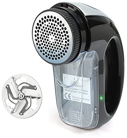 Fabric Shaver with Rechargeable Battery | Bonus Replacement Blade Included | Lint Shaver for All Materials Clothing, Bedding, & Fabric Furniture | Long Battery Life!