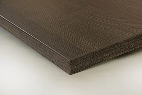 Schreibtischplatte nach Maß - Noce Eiche - 25 mm Stärke, individueller Zuschnitt, DIY-Schreibtisch aus Holz, Tischplatte, Arbeitsplatte, Werkbankplatte