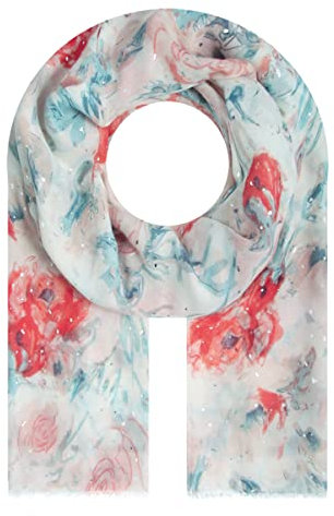 Majea Halstücher Damen Tuch Kopftuch Halstuch Schal Damen-Schal Tücher Stola (880034) (weiß 15), Einheitsgröße