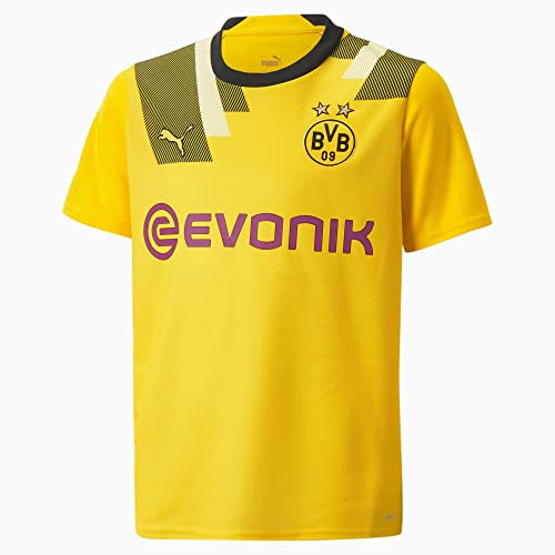 PUMA PUMA Borussia Dortmund Jungen Season 2022/23 Official Trikot, Cyber Yellow, 152 EU