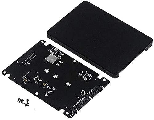 Cohvolr M.2 NGFF to 2.5 Inch SATA SSD/MSATA to SATA Adapter Card Case (B Key for PC Adapter M2 +M Desktop Socket NGFF)