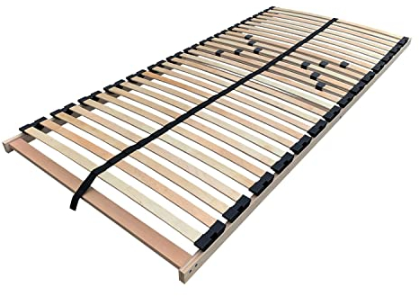 Lattenrost MS zerlegt zur Selbstmontage - Lattenrahmen 120 x 200 cm mit 28 Leisten - Härtegrad verstellbar