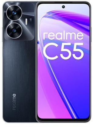 realme C55 4g téléphone, appareil photo I.A. de 64 MP,6 GB de RAM+128 GB de ROM, charge SuperVOOC 33 W, batterie puissante de 5000 mAh, épaisseur ultra fine de 7,89 mm, Rainy Night