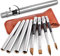 Fuumuui Set de pinceaux professionnels Kolinsky pour aquarelle, encres acryliques, gouache, peinture