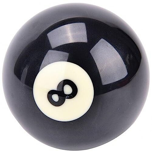 Danlai 8 Poolball, Schwarz, 5.25 cm, 1 Stück, 1 Set, 1 Ball, Harz, Billard, Billard Ball, Zubehör