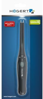 HÖGERT TECHNIK Bremsflüssigkeitstester – manuell – für DOT-3, DOT-4, DOT-5 – LED-Anzeige – prüft Wassergehalt 0–5% – inkl. Batterie – Werkstattqualität
