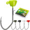 LUCKYFISHING Ned Rig Jigköpfe Ned Rig Haken, feine SSE Ned Haken für Barschangeln, Geschenk für Männer, 2,7 g, #1, 30 Stück