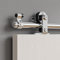 ETIASQSA 213 cm / 7 ft Sliding Door Rail System - Complete Set with Floor Guide for Wooden Door (T Shape)