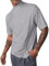 Runcati T-Shirts für Herren Kurzarm Baumwolle Basic Unterhemd Relaxed Fit Leichte Solid Pullover Tops Grau X-Groß