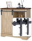 EGTink 150CM/5FT Kit de Quincaillerie pour Coulissante de Grange,Mini Rail de Porte Coulissante,Ensemble Hardware kit pour Porte Suspendue,Armoire de Rangement,Meubles TV,Placards