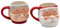 EDG Enzo De Gasperi Tasse Santa und Mama Weihnachten 2 Stück H10 White Red