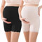 AOOPOO Lot de 2 Culotte de Maternité pour Femme sous-vêtements de Grossesse Taille Haute Réglable Boxer Short sous Robe Panty Anti-frottement Cuisse Legging Court avec Dentelle pour Femme Enceintes
