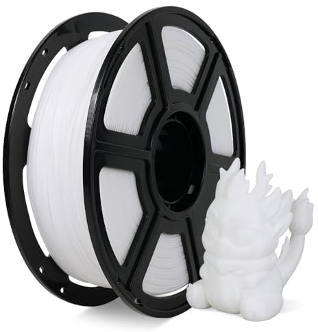 FLASHFORGE Rapid PLA Filament 1.75mm, High Flow Speedy 3D Printer Filament, Experience Exceptional Performance with 500mm/s High-Speed Printing, Neatly Wound & Top-Notch Filament (White)