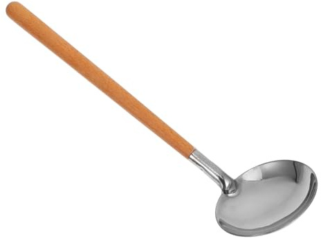 LIFKOME Stainless Steel Soup Ladle Japanese Ladle Spoon Kitchen Cooking Utensil for Home Restaurant Serving Sauces