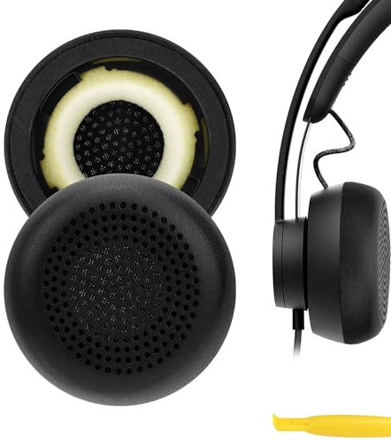 Geekria QuickFit Ersatz-Ohrpolster für Logitech Zone kabelgebundene Kopfhörer, Ohrpolster nicht kompatibel mit Zone Wireless (schwarz)