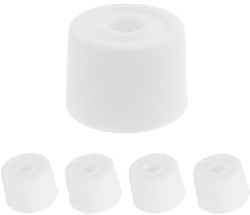 Lifeswonderful - Arrêts, Butées de Porte ou Pieds à Visser, en Caoutchouc Silicone - 4 Pièces - Blanc